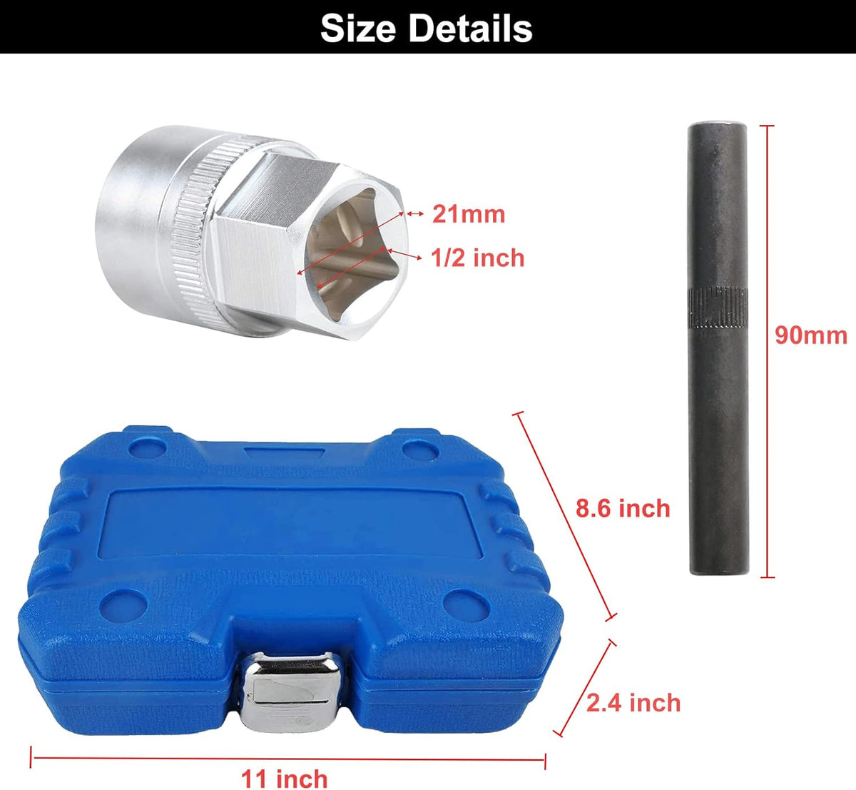 32PCS Automotive Wheel Locks Lug Nuts Socket Set O493