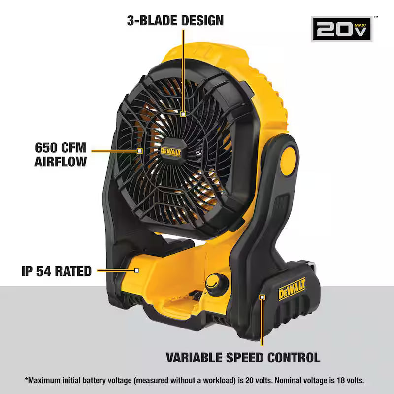 20V MAX Jobsite Fan D4290
