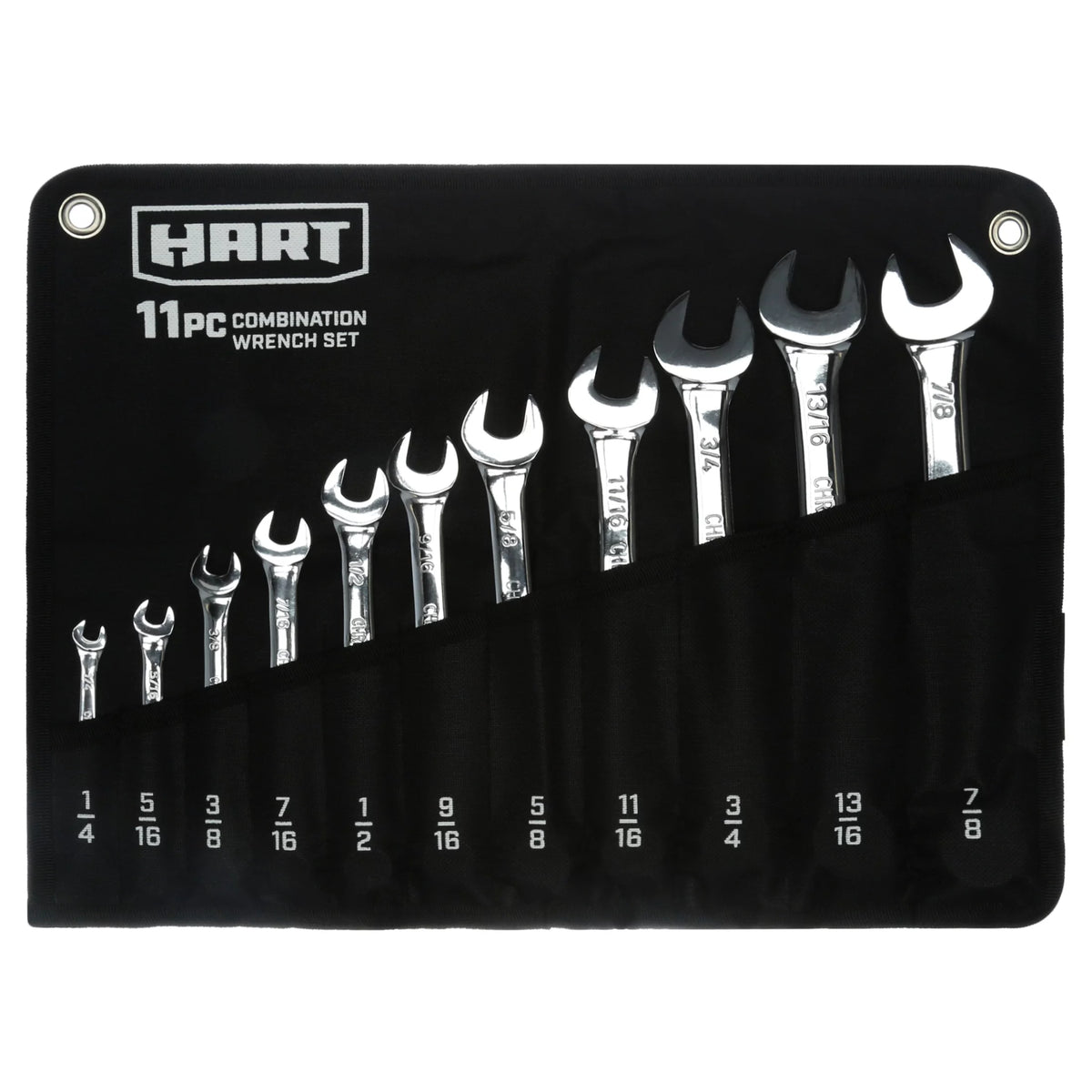 11-Piece Combination Wrench Set with Tool Pouch U799580