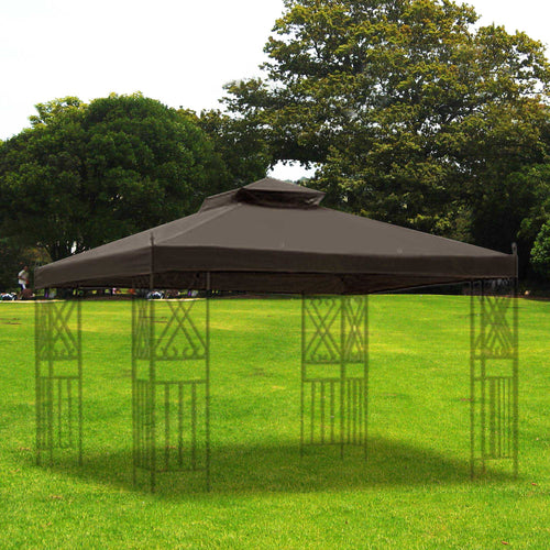 10'x10' 2 Tier Grey Canopy Cover D926851