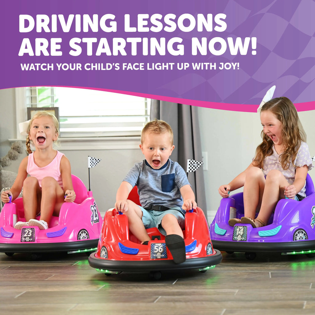 6V Pink Bumper Car Ride On N976354
