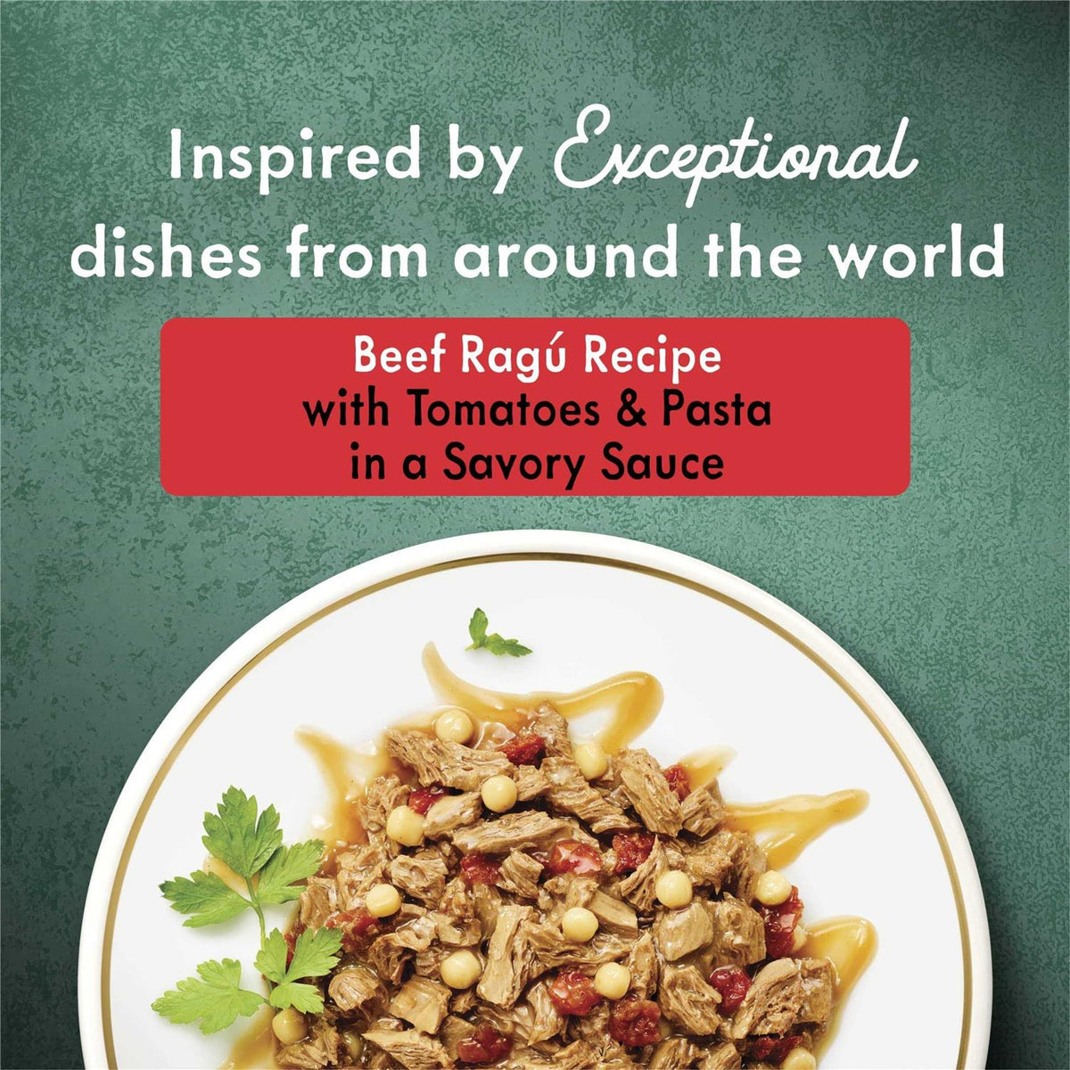 Beef Ragu Recipe with Tomatoes and Pasta Wet Cat Food S107