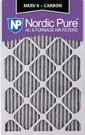 12x20x1 MERV 8 Pleated Carbon Air Filters 3 Pack F641355