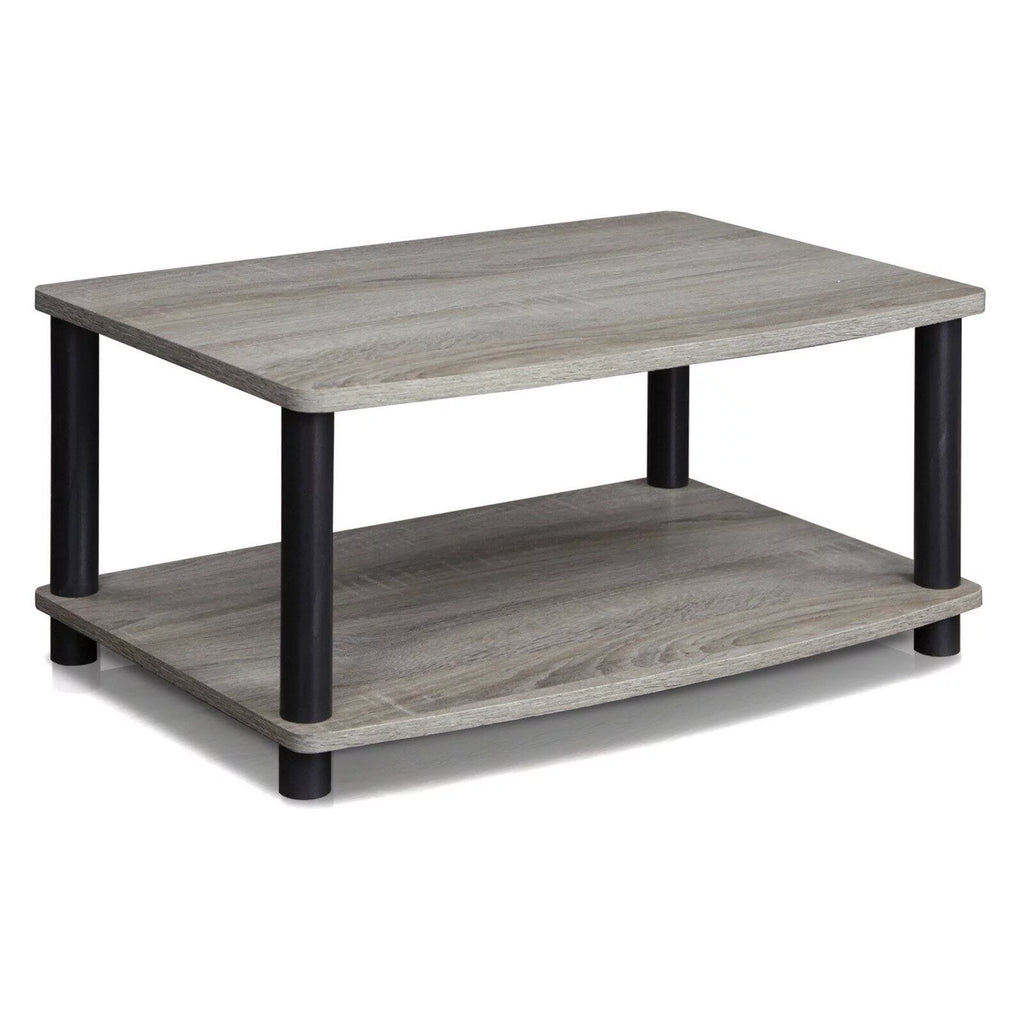 Black 2-Tier Wood TV Stand E9450