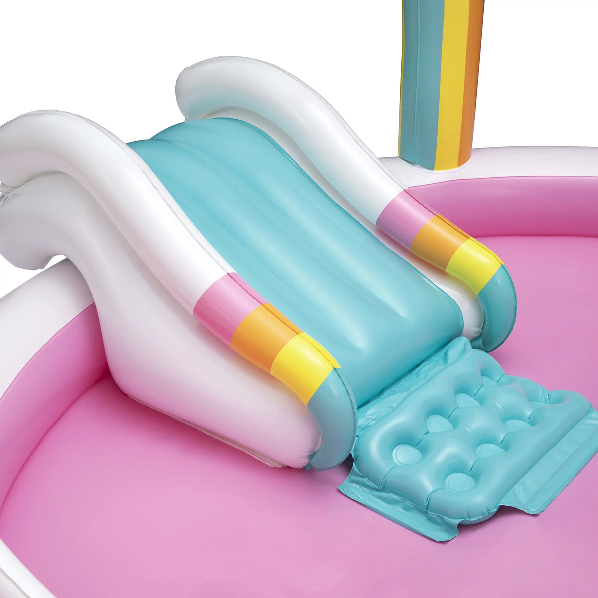 Rainbow Unicorn Kids Splash Pool with Sprinkler F50619