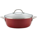 7.5 qt Aluminum Nonstick Stock Pot with Glass Lid F92118