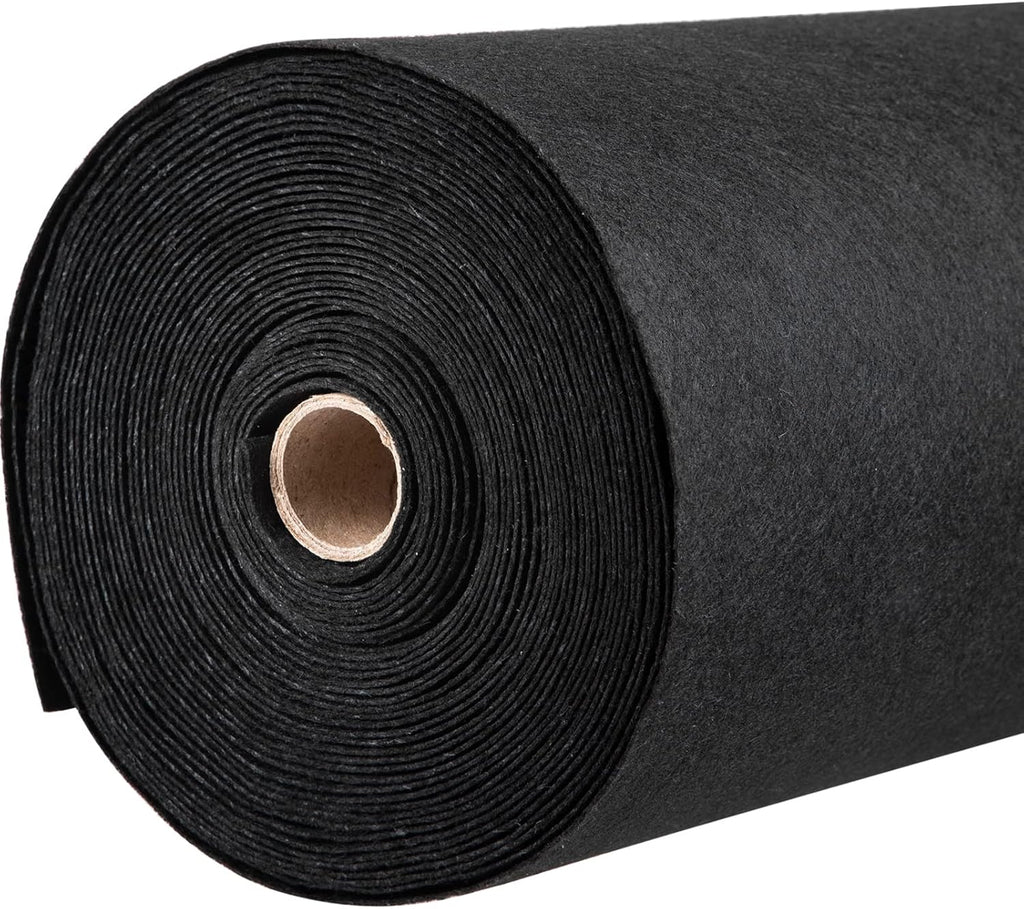 4OZ Heavy Duty Geotextile Landscape Fabric, 15ft x 20ft Black Pack of 2 L38799