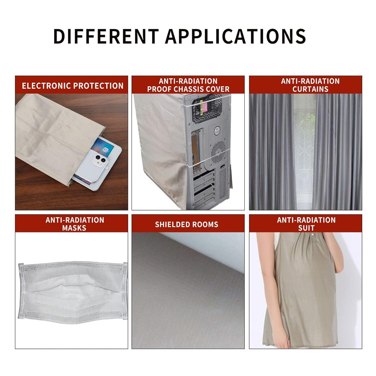 Faraday Fabric Kit with Tape and Scissors Z512