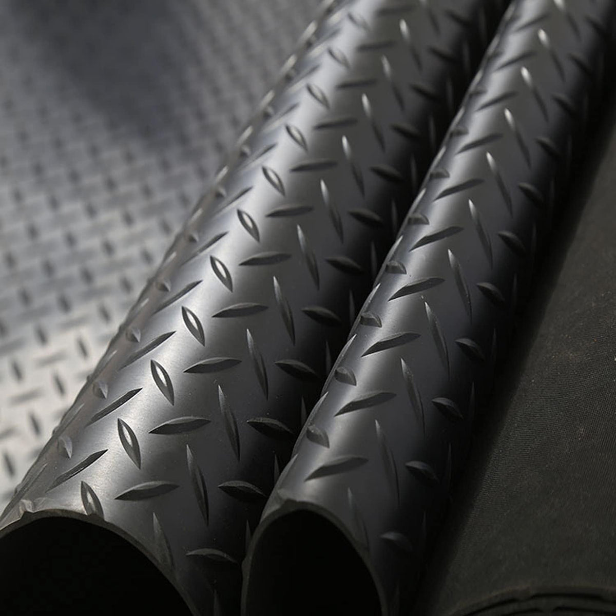 Rubber Garage Floor Mat 16.4 x 3.3 ft Non-Slip 1/8 in Thick M46406