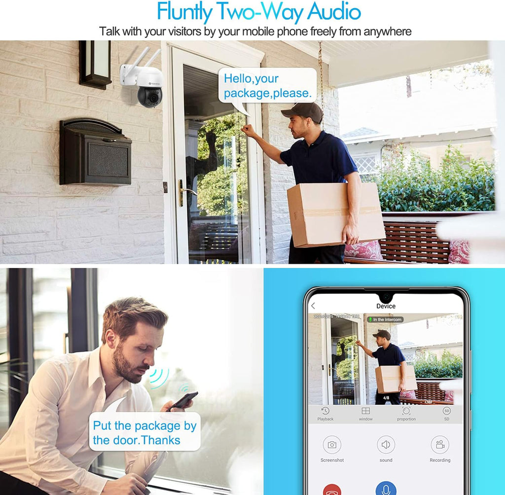 Ultra-HD 3MP WiFi PTZ Security Camera K583609