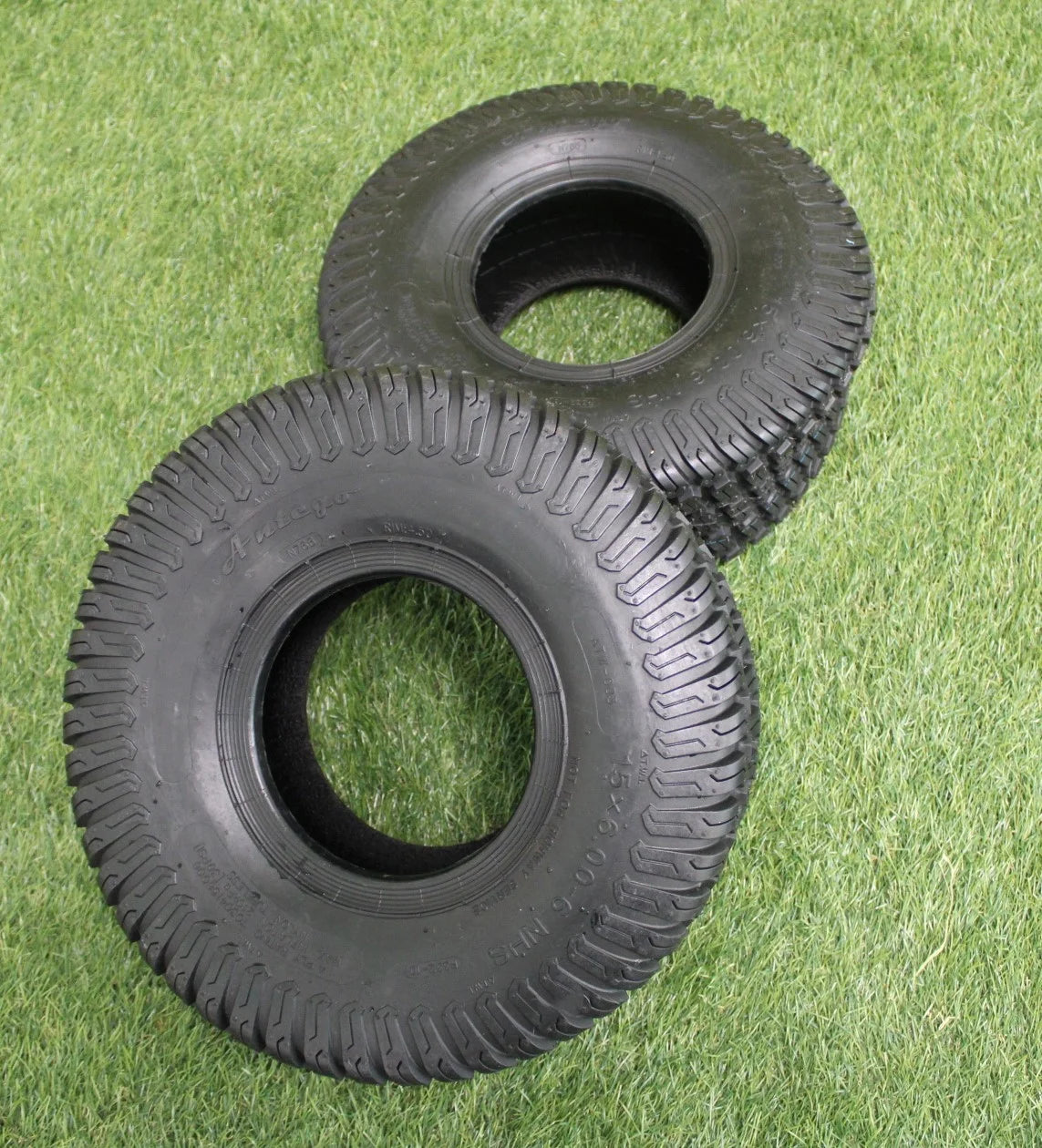 15x6.00-6 4 PLY Turf Tires Set of Two V4274