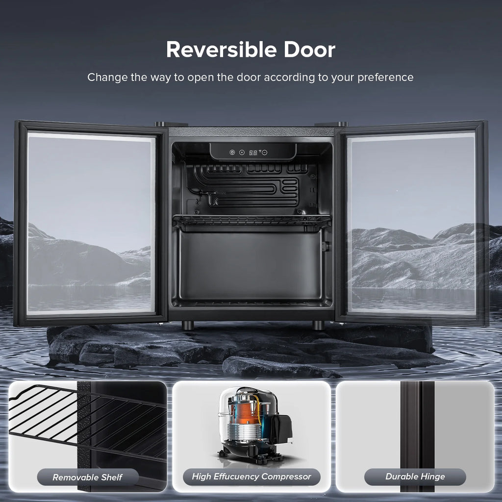1.3 Cu.ft Beverage Cooler with Transparent Glass Door K77827