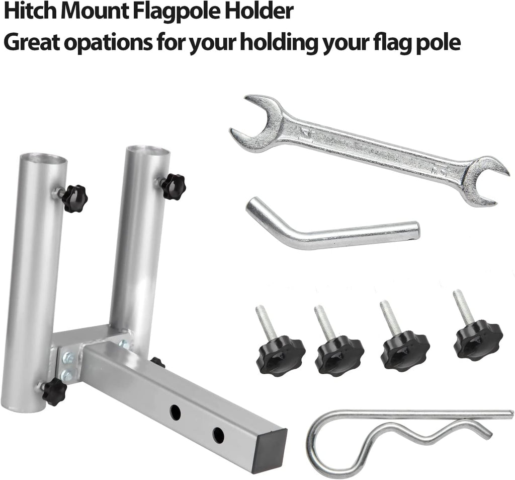 Hitch Mount Dual Flag Pole Holder H586960