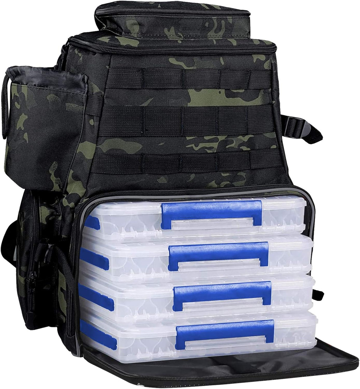 Fishing Tackle Backpack with 2 Rod Holders F95881