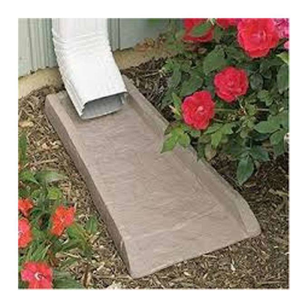 Light Taupe Rain Gutter Downspout Splash Block 6 Pack B70798