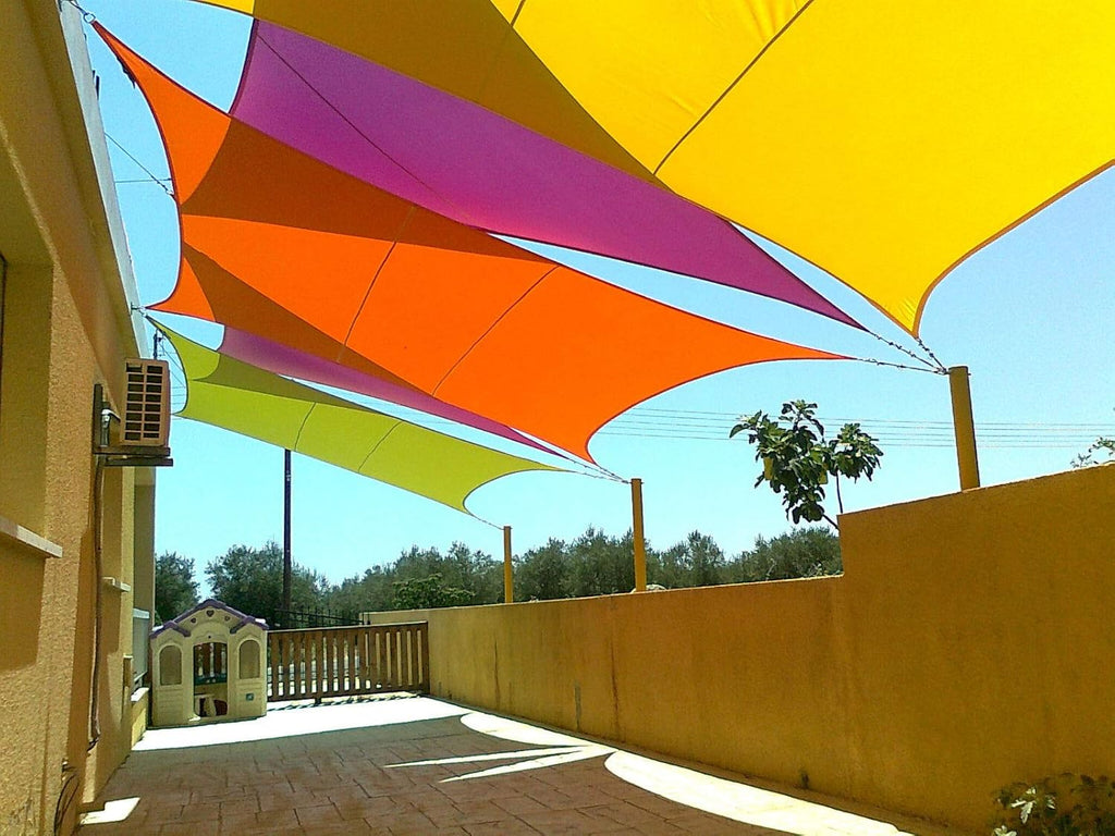 Waterproof Red Sun Shade Sail Canopy 9ft 10 x 6ft 7 Rectangle Q463232