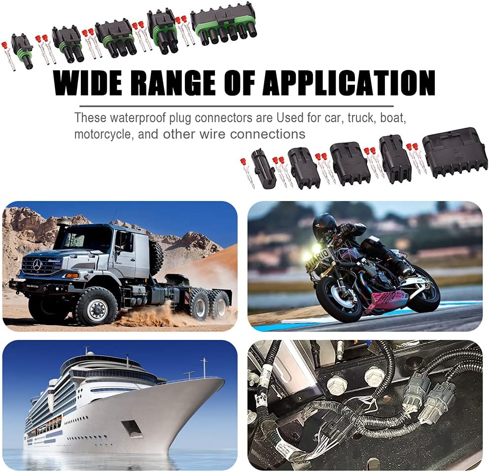 473PCS Waterproof Electrical Connector Kit with Pin Removal Tool E44080