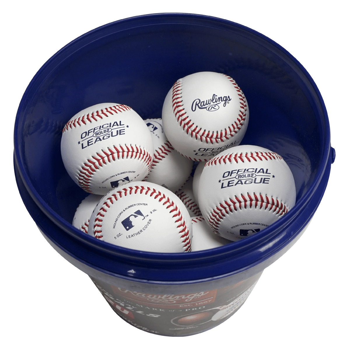 Youth Practice Baseball Bucket, 12 Count Q143845