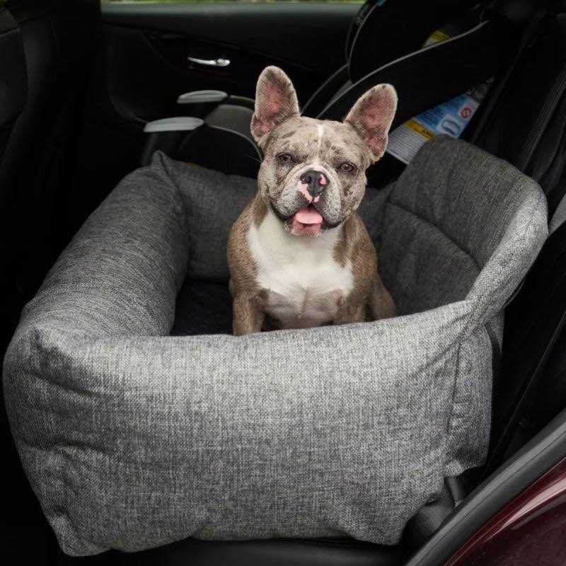 Memory Foam Dog Car Bed Gray T502