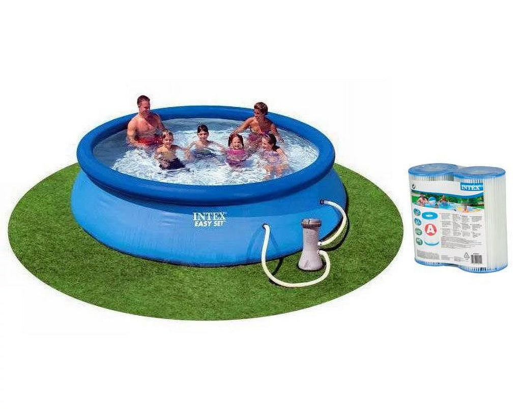 12ft x 30in Easy Set Pool with Pump & Filter Cartridge C9928