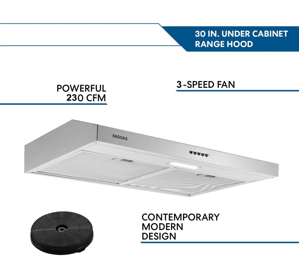 30-inch Stainless Steel Under Cabinet Range Hood W1786