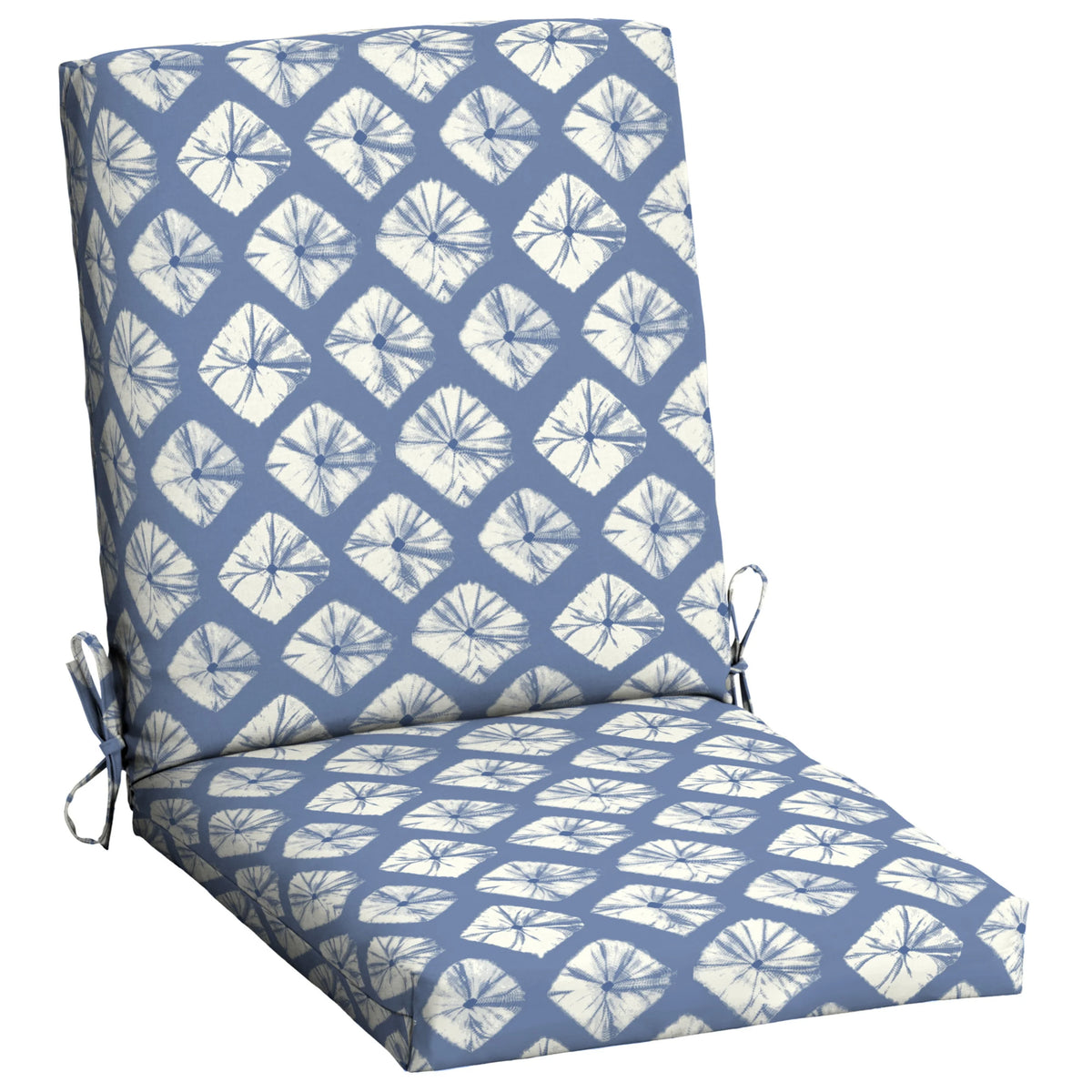 Red Medallion Rectangle Patio Chair Cushion Q892