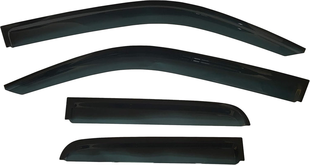 Dark Tinted Tape-On Side Window Visor Deflectors O275654
