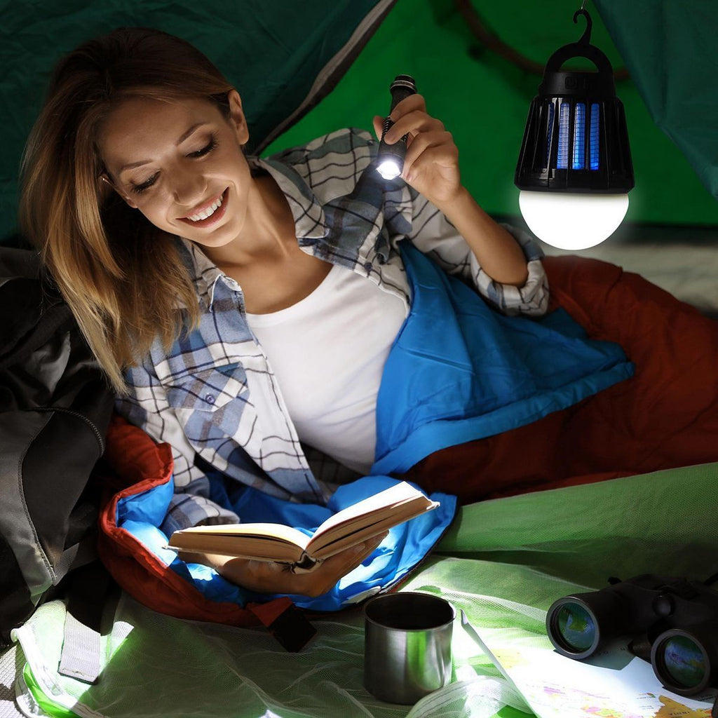 2-In-1 Rechargeable Camping Lantern and Bug Zapper K1846
