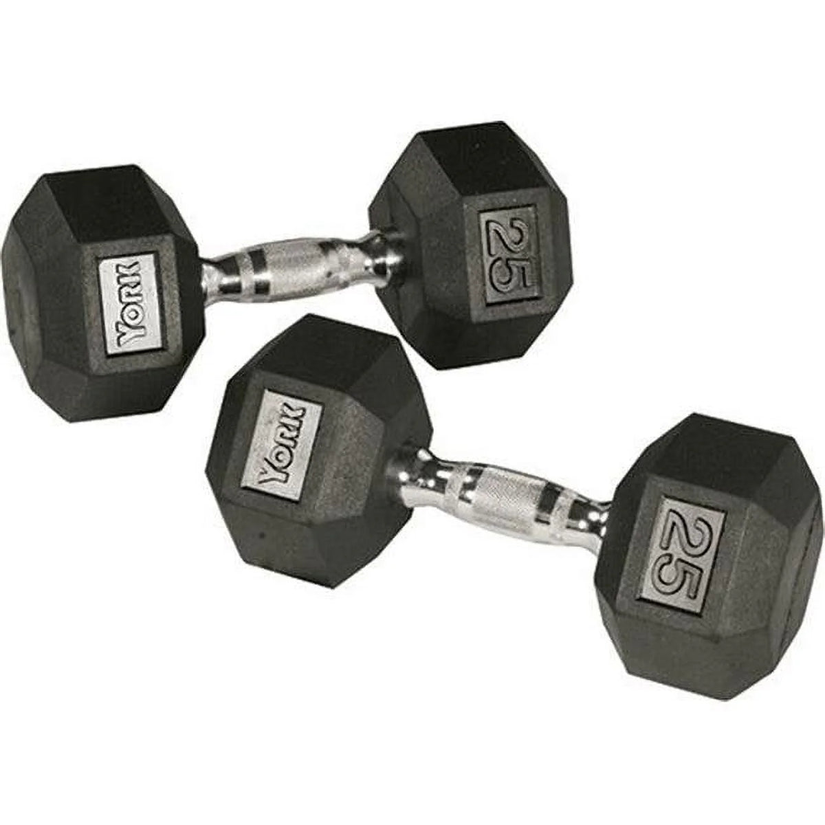 40 lbs Rubber Hex Dumbbell J62479