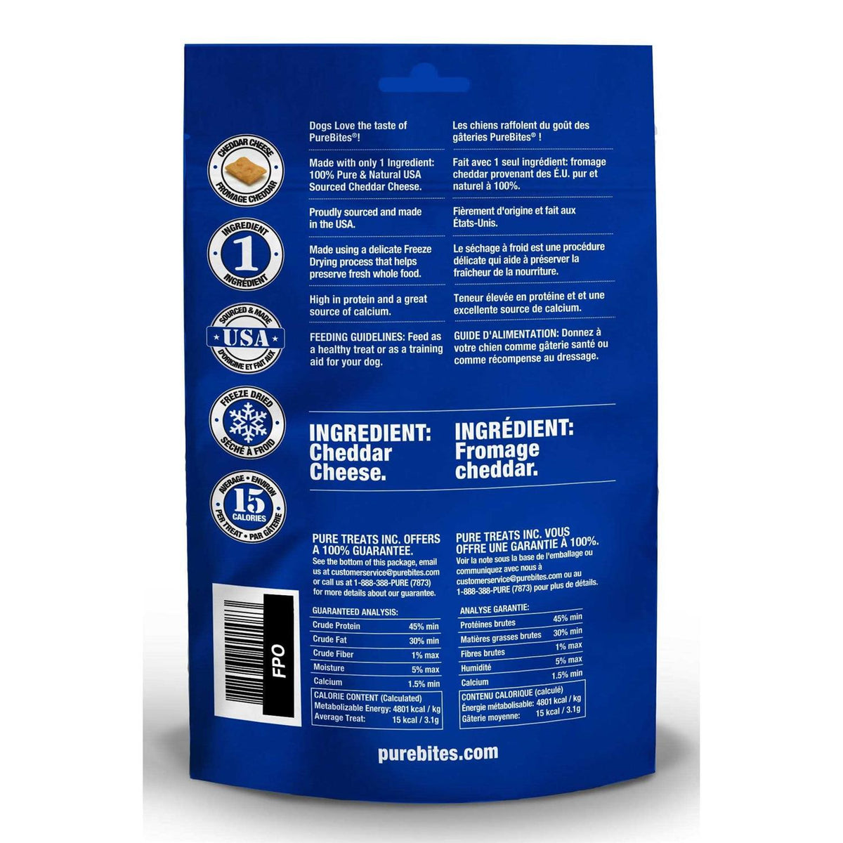 Cheddar Cheese Freeze Dried Dog Treats L2959