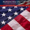 American Flag 5x8 ft Embroidered Stars and Stitched Stripes W3834