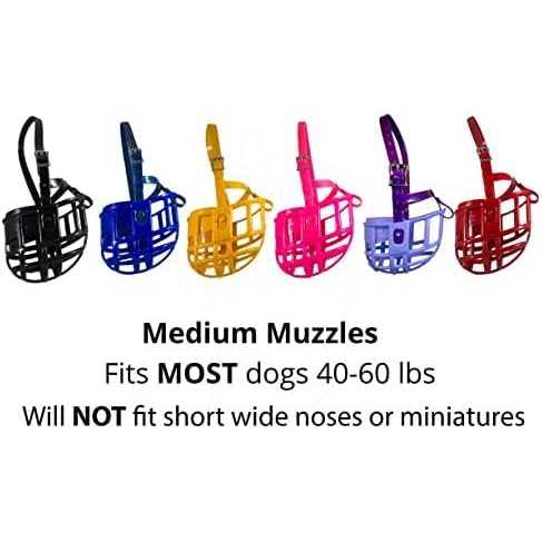 Plastic Dog Muzzle with Adjustable Headstall K809144