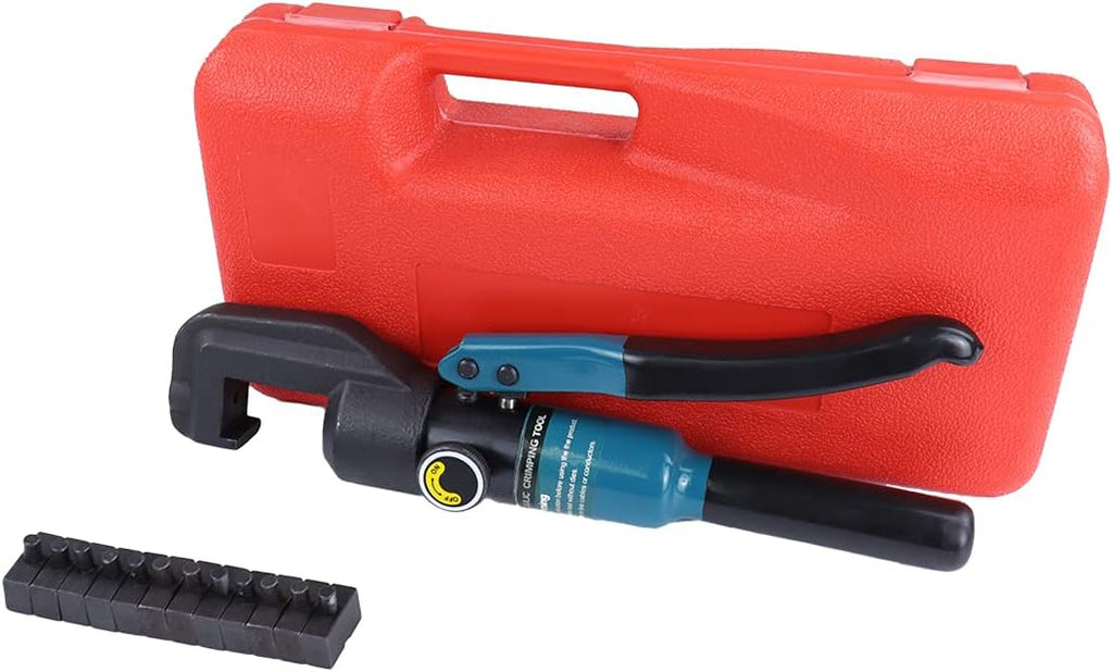 Hydraulic Wire Battery Cable Lug Terminal Crimping Tool with 9 Pairs Dies M413