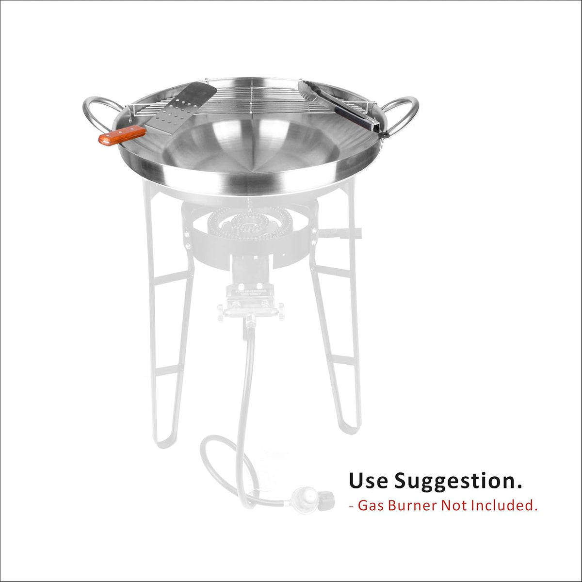 Heavy Duty Stainless Steel Concave Comal Set U5415