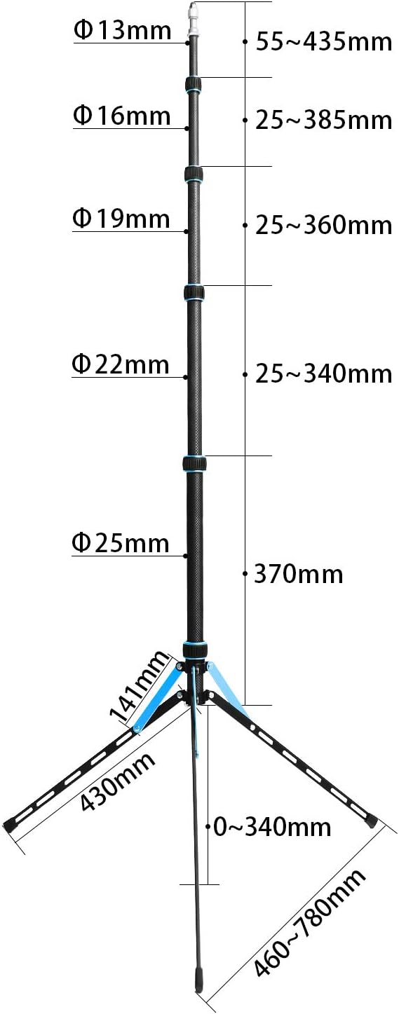 Carbon Fiber Lightweight Photography Tripod Light Stand M27610
