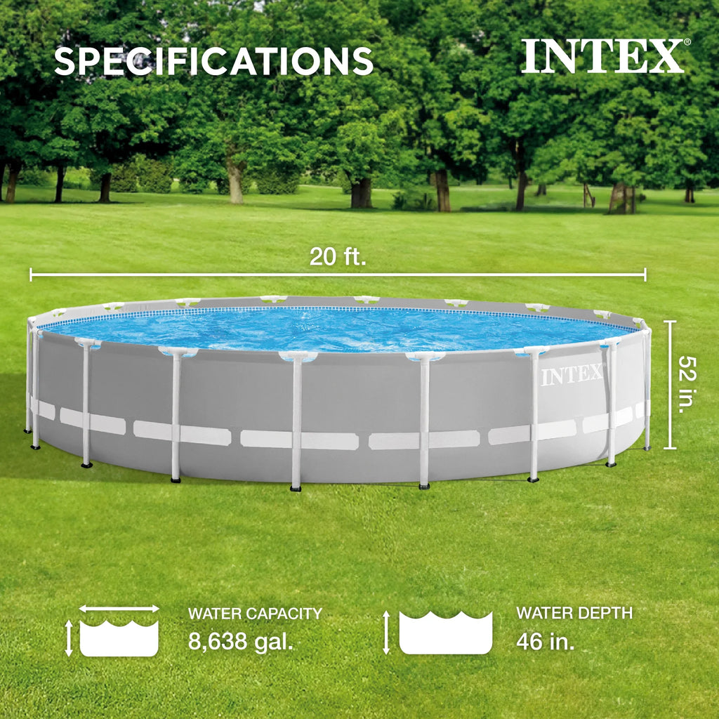 20ft x 52in Above Ground Swimming Pool Set with Filter Pump M1669