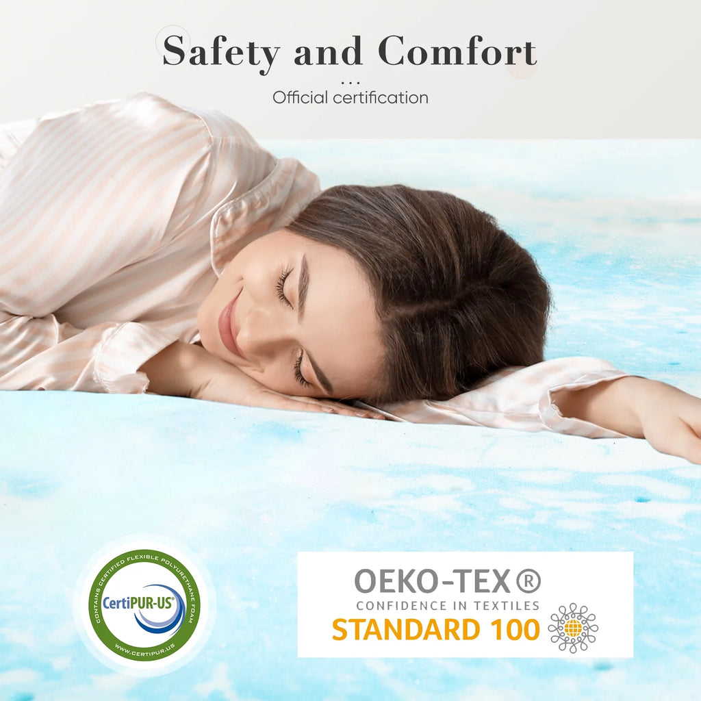 2 Inch Gel Memory Foam Mattress Topper, Twin XL T87403