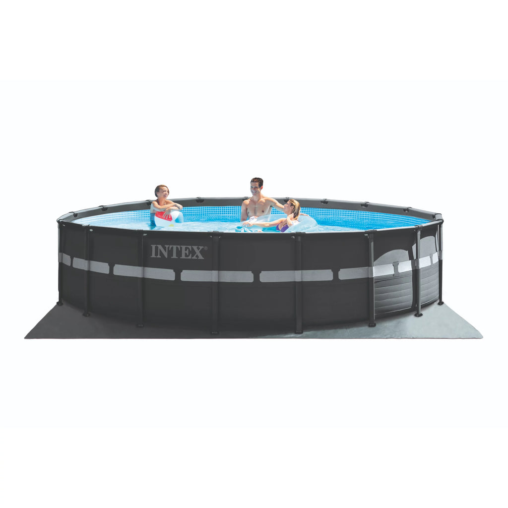 18Ft x 52In Round Above Ground Swimming Pool Set with Pump K803