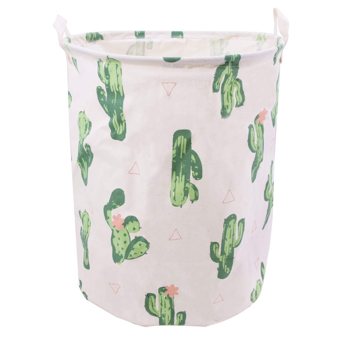 Large Canvas Fabric Waterproof Laundry Basket with Handles S2364