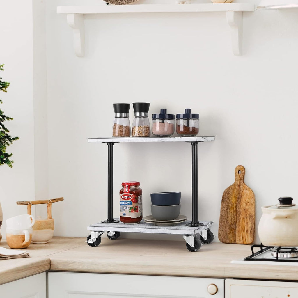 Narrow End Table with Wheels O996789