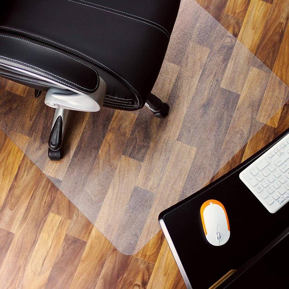 Clear Rectangle PVC Chair Mat J502