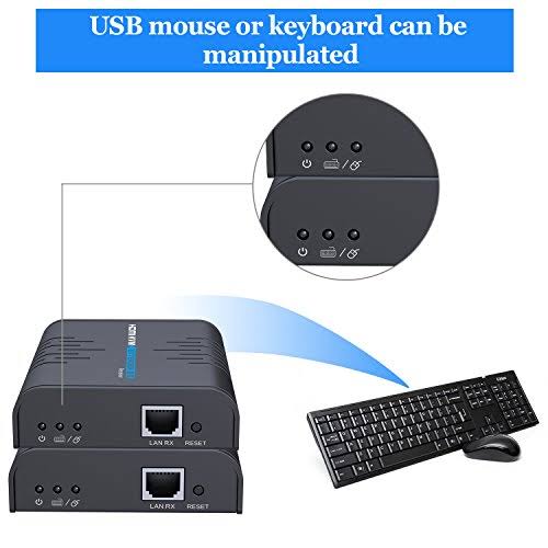 HDMI KVM Extender Over Single Cat 5/5E/6/7 Ethernet Cable Y75565