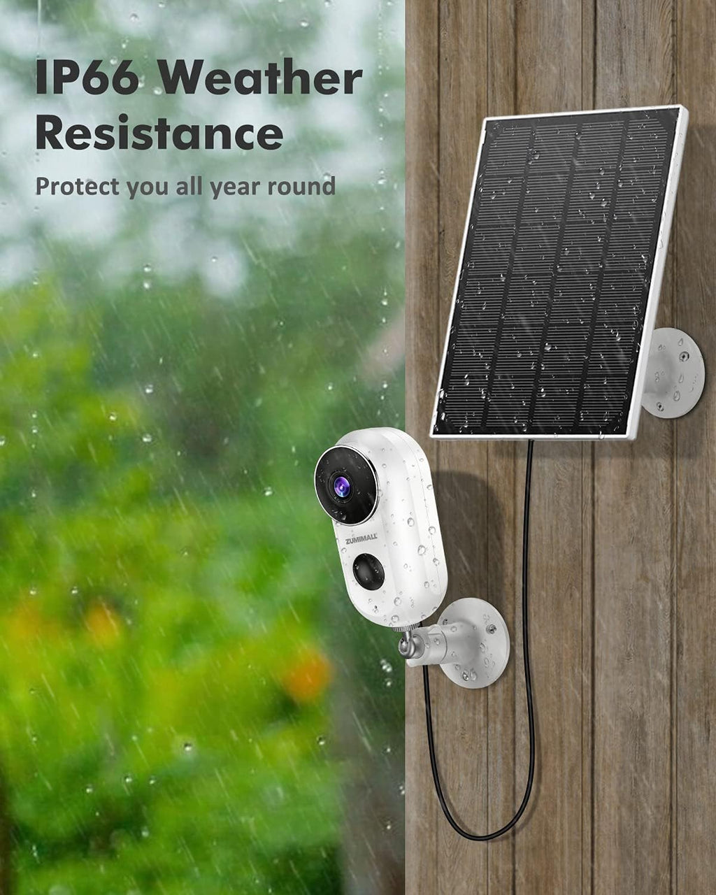 Solar Security Camera Wireless Outdoor with Solar Panel I5522