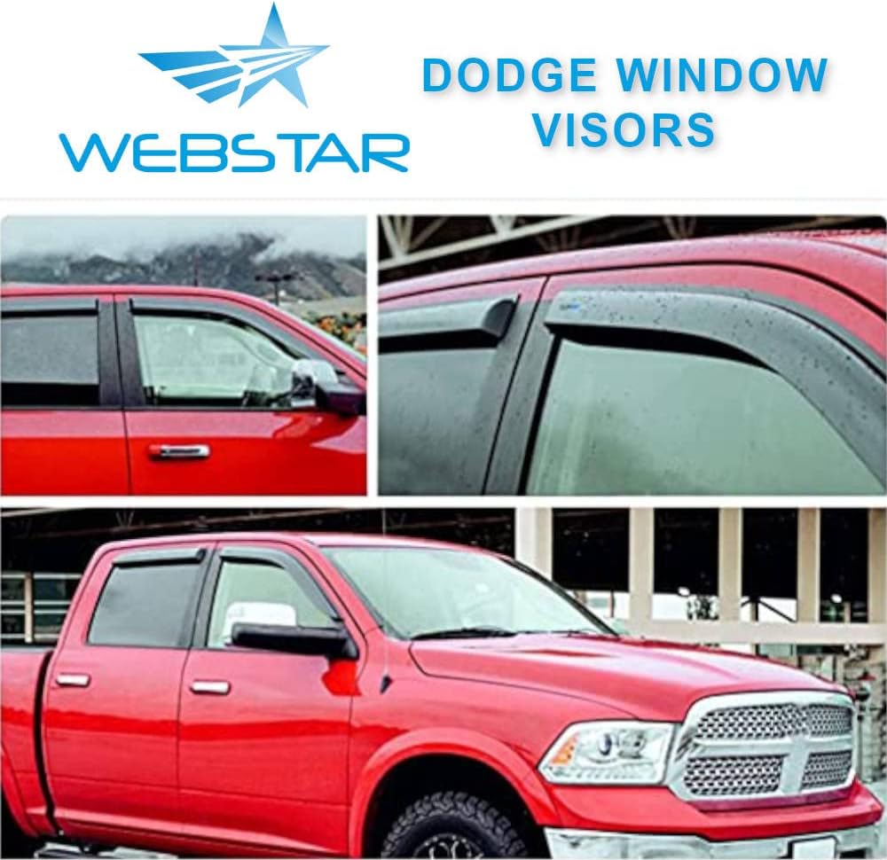 Dark Smoke Tape-on Window Visor Deflector V64912