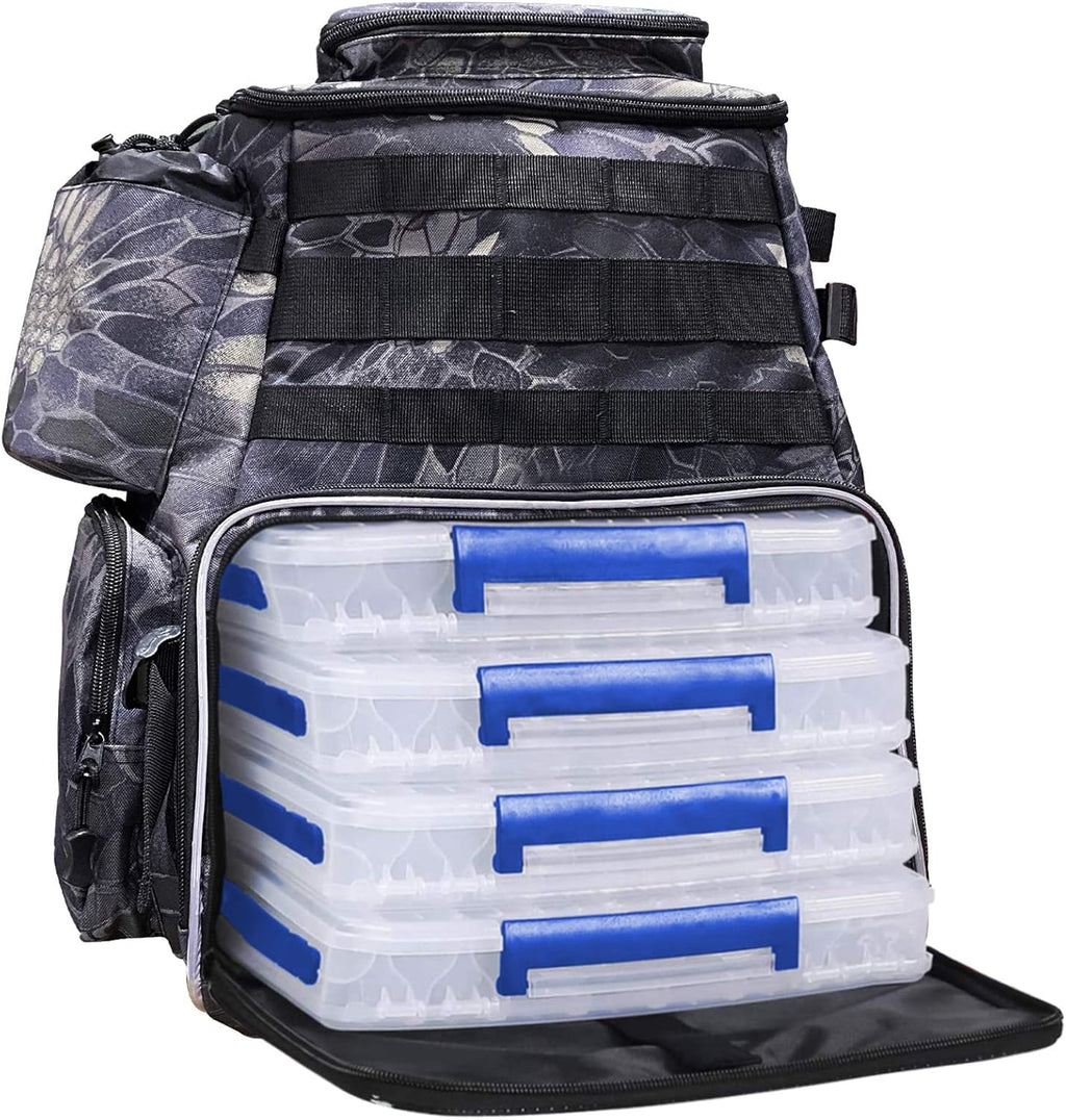 Fishing Tackle Backpack with 2 Rod Holders F95881