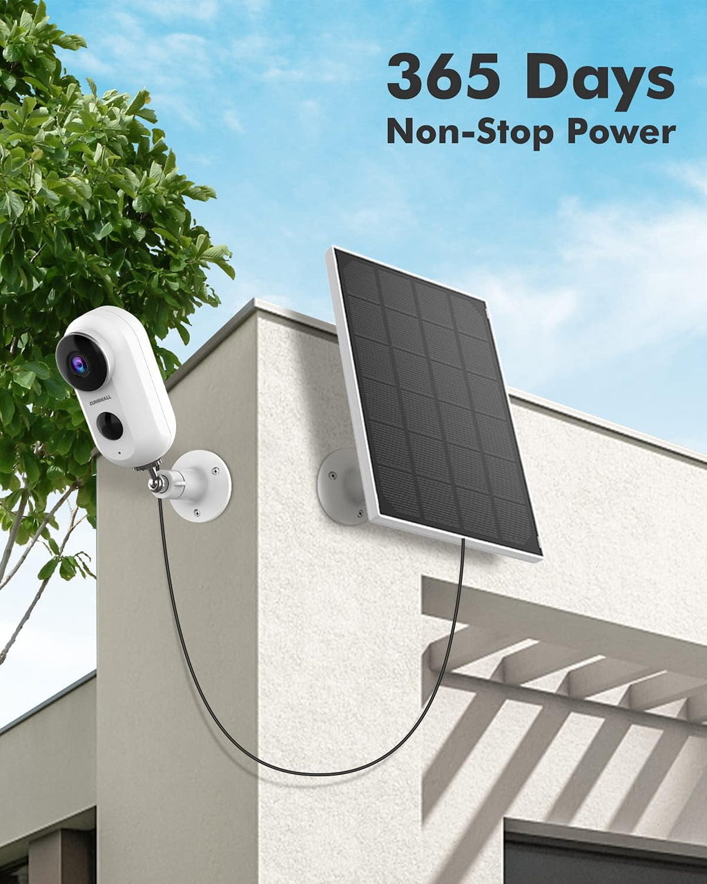 Solar Security Camera Wireless Outdoor with Solar Panel I5522