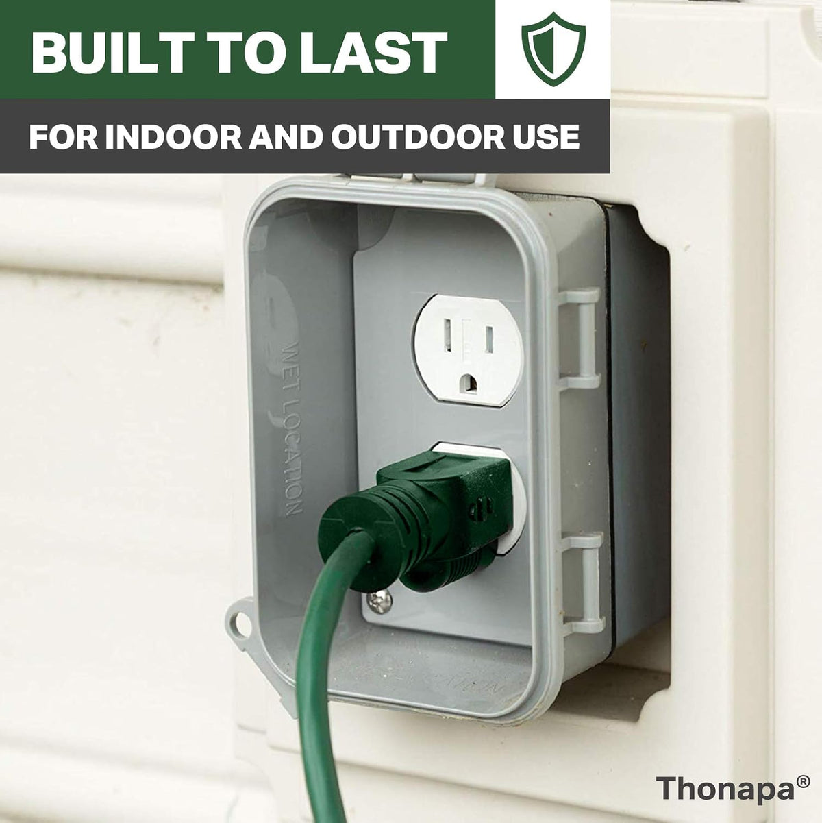 100 Ft Outdoor Extension Cord 16/3 Green T504770