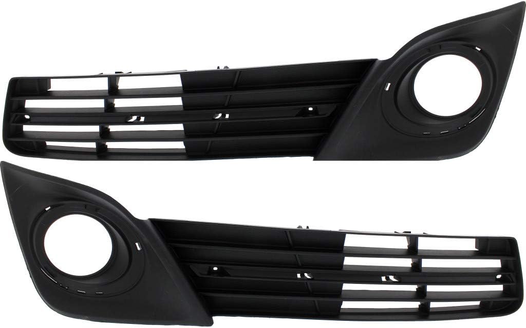 Toyota Camry Fog Light Cover 2012 2013 2014 Driver and Passenger Side Pair Set Textured with Fog Light Hole Q805