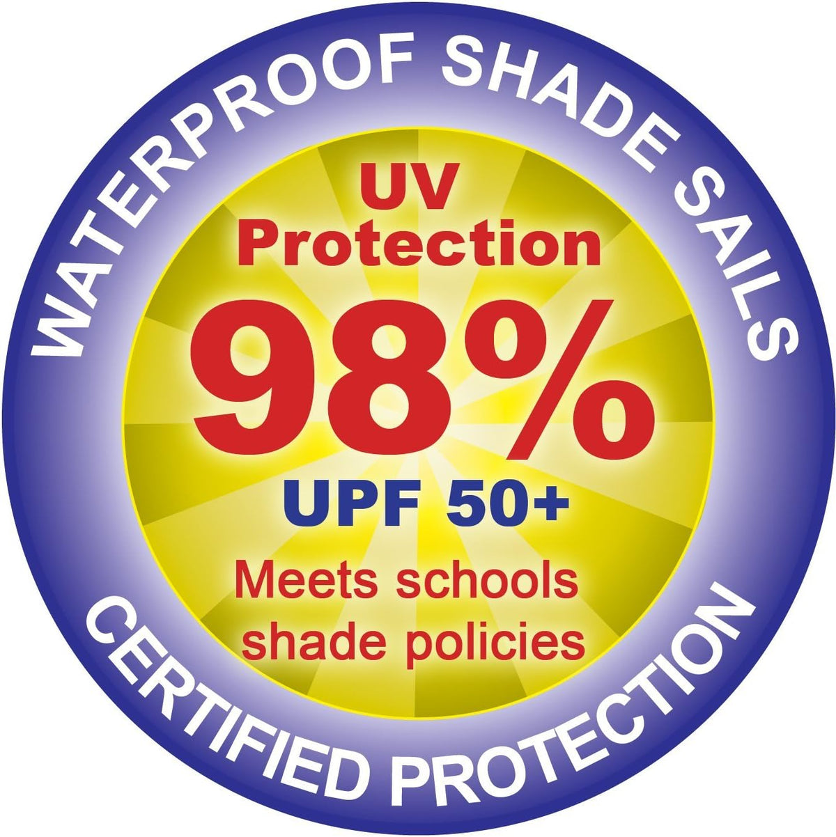 Waterproof Red Sun Shade Sail Canopy 9ft 10 x 6ft 7 Rectangle Q463232
