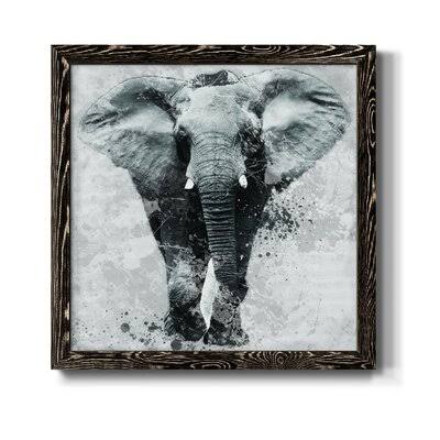 Framed Canvas 24x24 Black J411